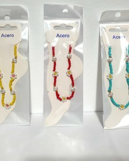 TOBILLERAS DE COLORES X3