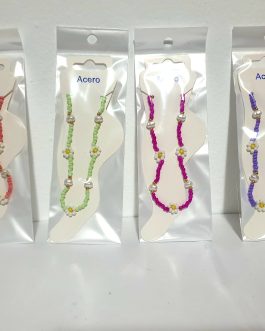 TOBILLERAS DE COLORES X4