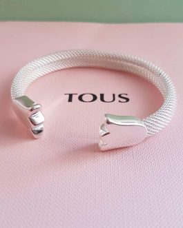 PULSERA PLATA MESH XL TULIPAN TOUS.