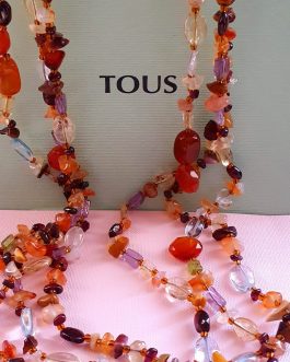 z/ Collar triple gemas tous.
