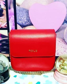 BOLSO MINI BANDOLERA ROJA TOUS.