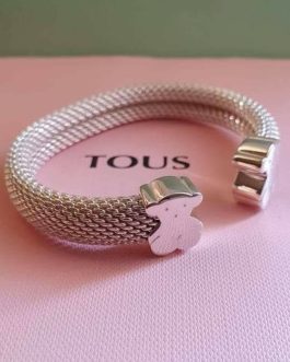 PULSERA PLATA MESH TOUS. XXL