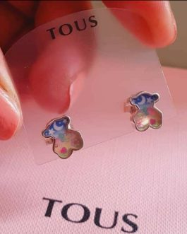 Pendientes esmaltado colores.  Tous