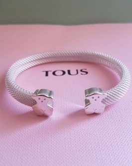 PULSERA PLATA MESH MEDIANA TOUS.