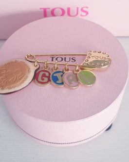 X/IMPERDIBLE GIRL DORADO CON CIRCONITAS. TOUS