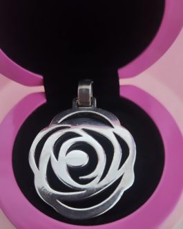 COLGANTE PLATA COLECCION ROSA DE ABRIL TOUS.