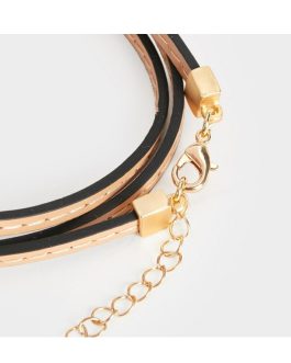 Z JOYAS  PULSERA ROSA DORADA.PARFOIS