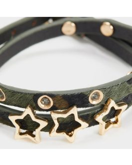 Z PARFOIS J PULSERA CUERO CAQUI.