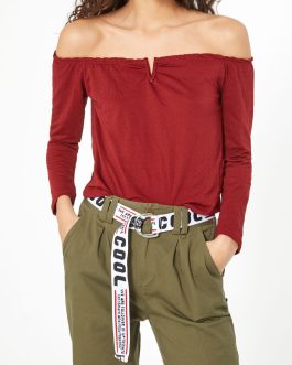 Z/BLUSA BURDEOS. TALL S / 36-DONT CALL ME JENNYFER –