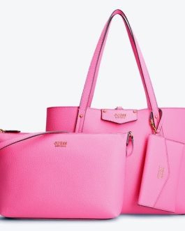 ZZ BOLSO X 3 ROSA . GUESS