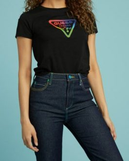 CAMISETA GUESS-NEGRA 100%ALGODÓN-40/42 TALLA