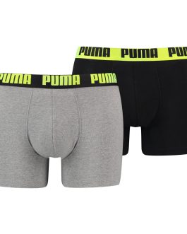 X/BOXER PUMA (X2)ALGODON-GRIS,NEGRO/M