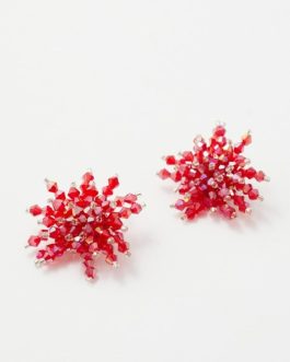 J/BISUTERIA ANILLO Y PENDIENTES ROJO