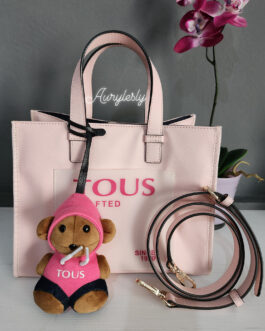 Z/BOLSO A ROSA TOUS CON MUÑECO GRAFITED