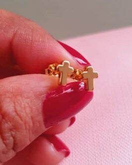 Z/PENDIENTES ORO CRUZ XXS TOUS