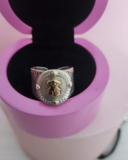 ANILLO ORO OSO Y PLATA MEXICO TOUS