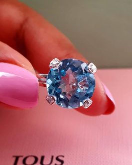 ANILLO ORO KING TOPACIO Y BRILLANTES TOUS.