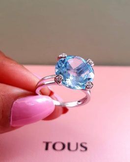 ANILLO ORO KING TOPACIO Y BRILLANTES TOUS.